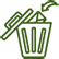Rubbish removal service icon